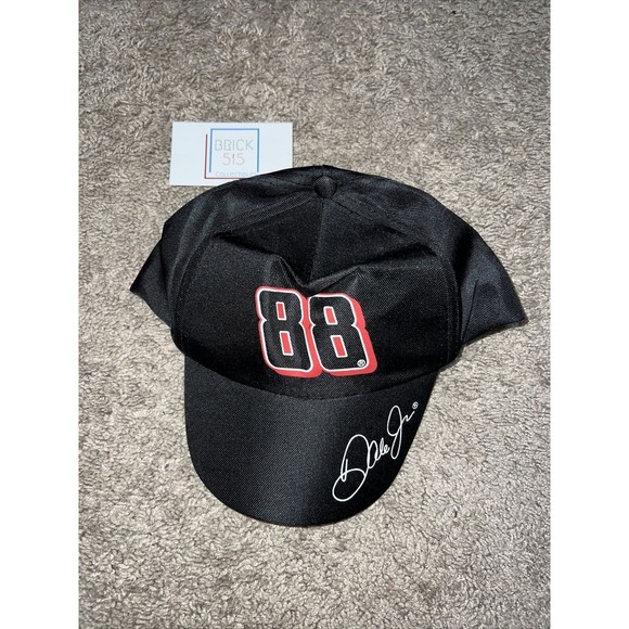 Dale Earnhart Jr. NASCAR Child’s Cap Hat Black Adjustable W/ Printed Signature - Picture 1 of 2